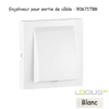 Enjoliveur rosette sortie de câble LOGUS 90671TBR Blanc