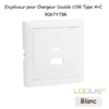 Enjoliveur pour Chargeur Double USB Type A + Type C 90674TBR