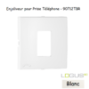 Enjoliveur pour prise de téléphone Logus 90712TBR Blanc