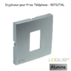 Enjoliveur pour prise de téléphone Logus 90712TAL Alumine