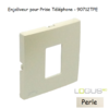 Enjoliveur pour prise de téléphone Logus 90712TPE Perle