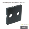 Enjoliveur pour prise de haut parleur avec terminaux à vis Logus 90713TIS Gris