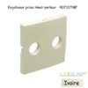Enjoliveur pour prise de haut parleur avec terminaux à vis Logus 90713TMF Ivoire