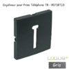 Enjoliveur pour prise de téléphone Française T8 Logus 90718TIS Gris