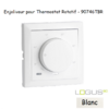 Enjoliveur pour thermostat rotatif Logus 90 90746TBR Blanc