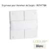 Enjoliveur pour Variateur RLC de doigts Logus 90 90747TBR Blanc