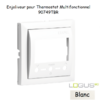 Enjoliveur pour Chonothermostat avec capteur IR Logus 90749 TBR Blanc
