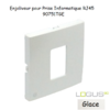 Enjoliveur pour prise informatique RJ45 LOGUS 90751TGE Glace