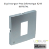 Enjoliveur pour prise informatique RJ45 LOGUS 90751TAL Alumine