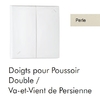 Doigt Poussoir Double Persienne Perle Logus 90611TPE