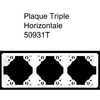 Plaque Triple Horizontale Apolo