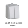 Interrupteur Va et Vient Double efapel 48101CBR Blanc
