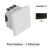 Permutateur 2 modules Quadro 45051SPM Noir MAT