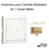 Enjoliveur pour centrale modulaire de 1 canal stéréo logus90 90851TDU Doré