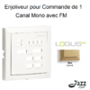 Enjoliveur pour commande de 1 canal MONO avec FM logus90 90703TDU Doré