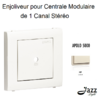 Enjoliveur pour centrale modulaire de 1 canal stéréo APOLO5000 50851TMF Ivoire