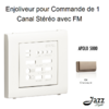 Enjoliveur pour commande de 1 canal stéréo avec FM APOLO5000 50707TCH Champagne