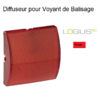 Enjoliveur pour voyant de balisage Logus 90781TVM Rouge