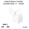 Angle extérieur variable pour goulotte 100x60 série 13 13086ABR