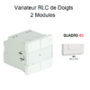 variateur-rlc-de-doigts-2-modules-quadro-45218sbm-blanc-mat