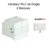 variateur-rlc-de-doigts-2-modules-quadro-45218sbr-blanc