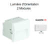 lumiere-d-orientation-2-modules-quadro-45388sbm-blanc-mat
