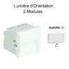 lumiere-d-orientation-2-modules-quadro-45388sbr-blanc