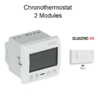 Chronothermostat 2 modules Quadro 45235SBR Blanc