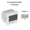 Chronothermostat 2 modules Quadro 45235SAL Alumine