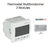 Thermostat Multifonctionnel 2 modules Quadro 45236SAL Alumine