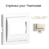 Enjoliveur pour Chonothermostat avec capteur IR Logus 90749 TMF Ivoire