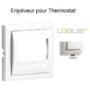 Enjoliveur pour Chonothermostat avec capteur IR Logus 90749 TGE Glace