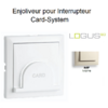 Enjoliveur pour interrupteur Card System Logus 90 90733TMF Ivoire