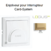 Enjoliveur pour interrupteur Card System Logus 90 90733TDU Doré