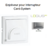 Enjoliveur pour interrupteur Card System Logus 90 90733TAL Alumine