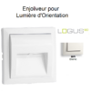 Enjoliveur pour lumière d'orientation logus 90 90782TBR Blanc