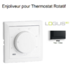 Enjoliveur pour thermostat rotatif Logus 90 90746TPM Noir MAT
