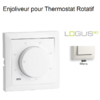 Enjoliveur pour thermostat rotatif Logus 90 90746TBR Blanc