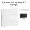 Enjoliveur pour Variateur RLC de doigts Logus 90 90747TPM Noir MAT