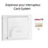 Enjoliveur pour interrupteur Card System Sirius 70 70733TMF Ivoire
