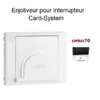 Enjoliveur pour interrupteur Card System Sirius 70 70733TAT Anthracite