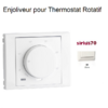 Enjoliveur pour thermostat rotatif Sirius 70 70746TBR Blanc