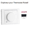 Enjoliveur pour thermostat rotatif Sirius 70 70746TAT Anthracite