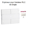 Enjoliveur pour Variateur RLC de doigts Sirius 70 70747TBR Blanc