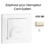Enjoliveur pour interrupteur Card System Apolo 5000 50733TMF Ivoire