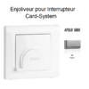 Enjoliveur pour interrupteur Card System Apolo 5000 50733TPR Argent