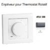 Enjoliveur pour thermostat rotatif Apolo 5000 50746TGR Graphite