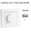 Enjoliveur pour thermostat rotatif Apolo 5000 50746TPR Argent