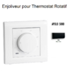 Enjoliveur pour thermostat rotatif Apolo 5000 50746TPM Noir MAT