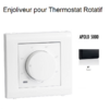 Enjoliveur pour thermostat rotatif Apolo 5000 50746TPT Noir